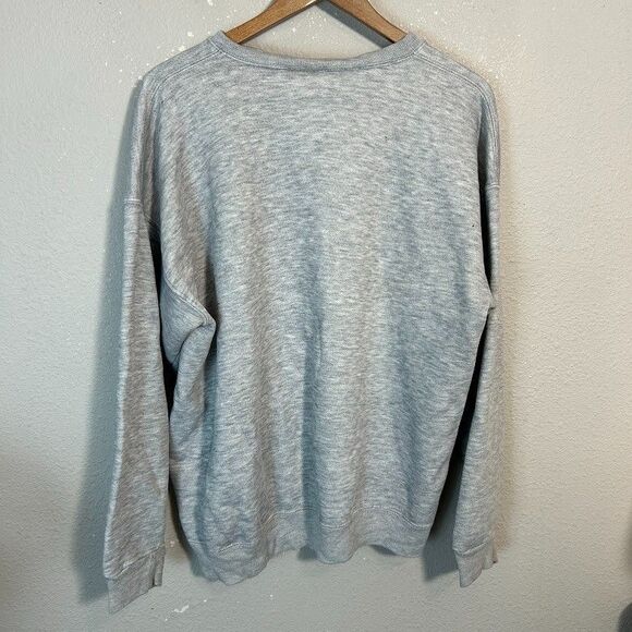 VTG 90s USA Olympics Crewneck Sweatshirt XLT Tall Heathered Gray Distressed - Picture 3 of 12